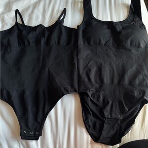 Black Bodysuit Shapwear Set
